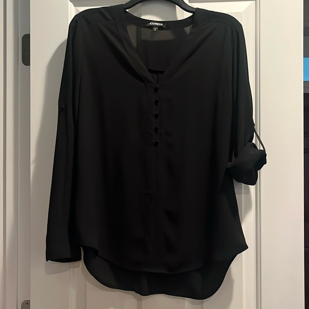 Express Black Blouse M